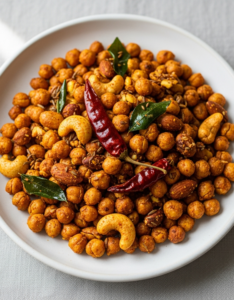 Spiced Crunchy Chickpea Mix