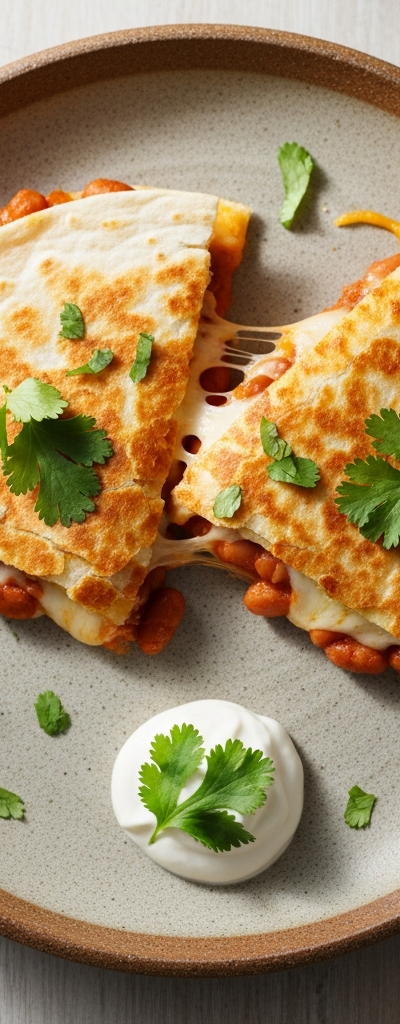 Cheesy Bean Quesadillas