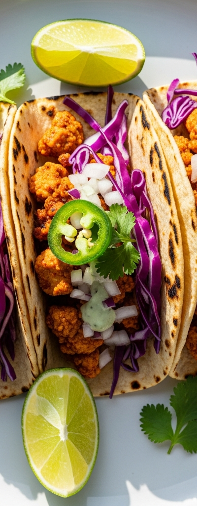 Spicy Vegan Tofu Tacos