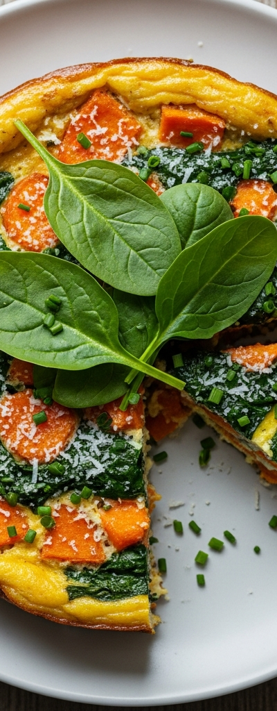 Sweet Potato and Spinach Frittata