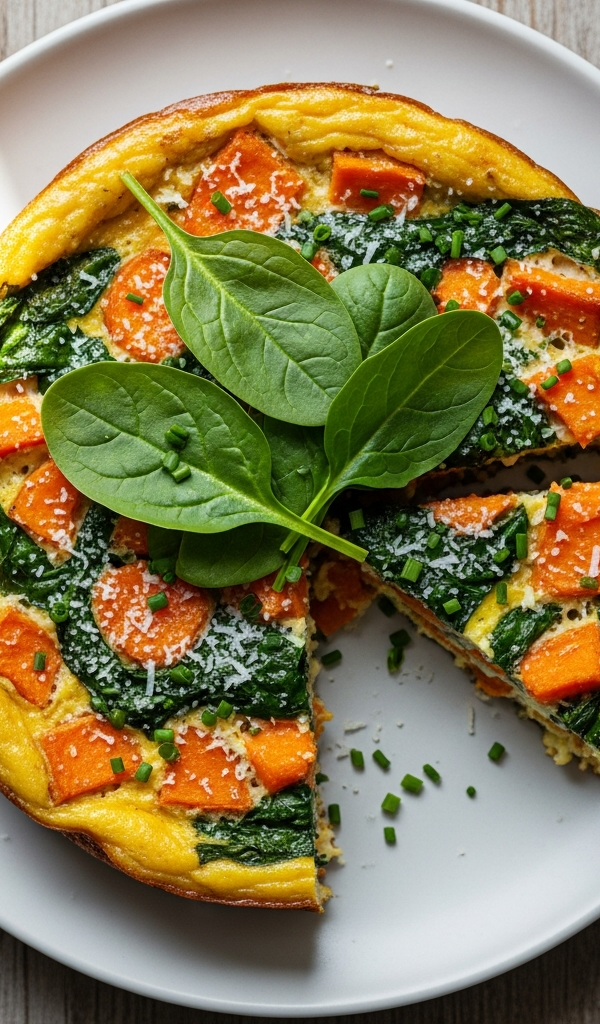 Sweet Potato and Spinach Frittata