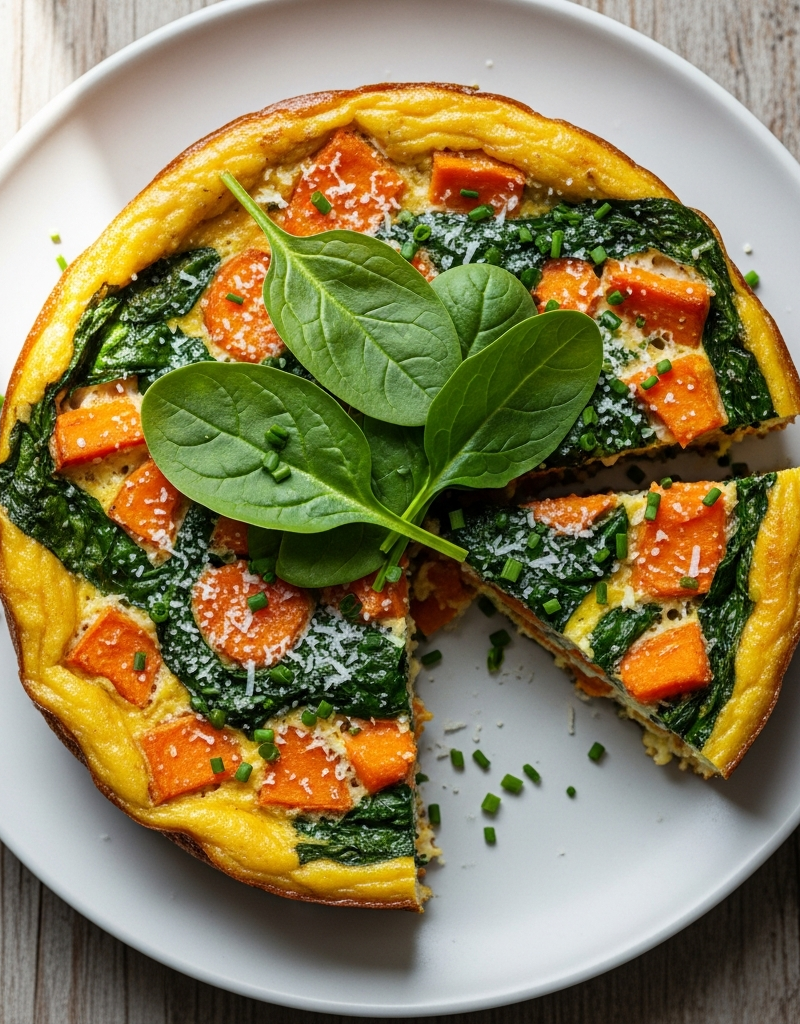 Sweet Potato and Spinach Frittata