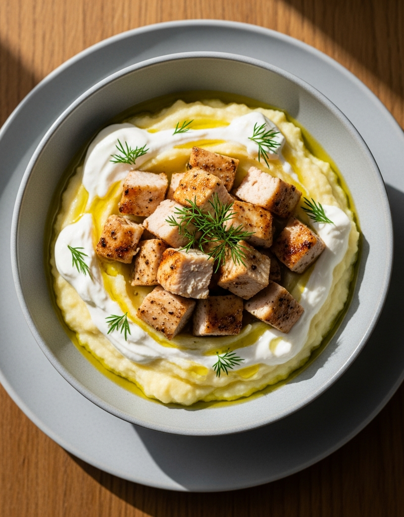 Greek Yogurt Chicken Mash Bowl