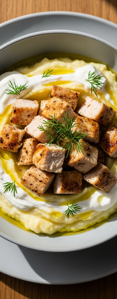 Greek Yogurt Chicken Mash Bowl