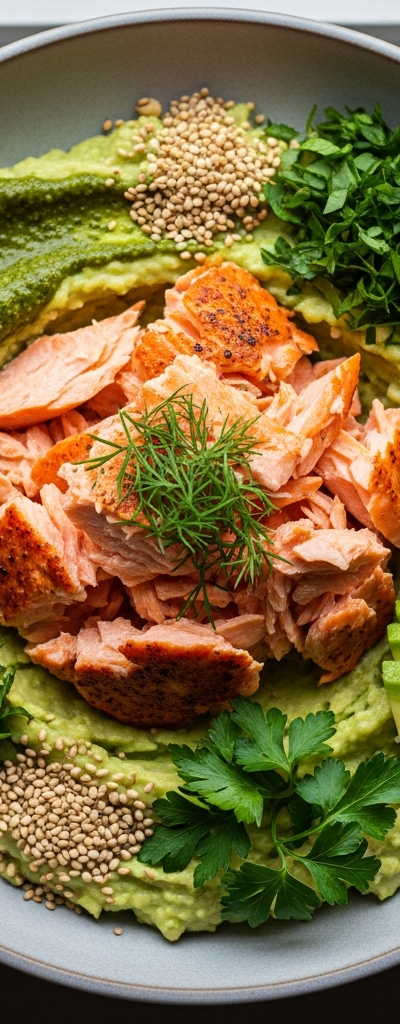 Keto Salmon Mash Bowl