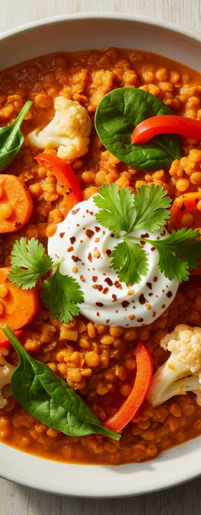 Red Lentil and Vegetable Curry