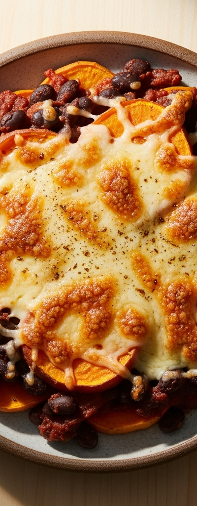 Black Bean and Sweet Potato Gratin