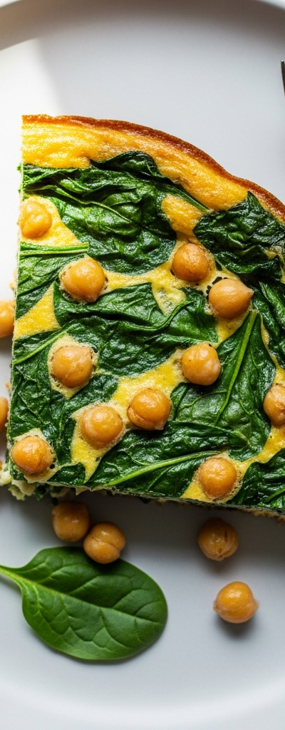 Chickpea and Spinach Frittata