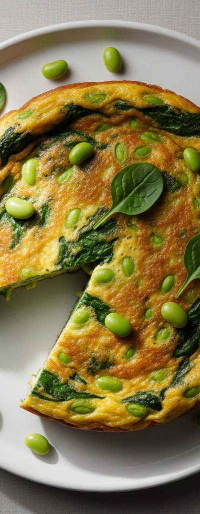 Edamame and Spinach Frittata