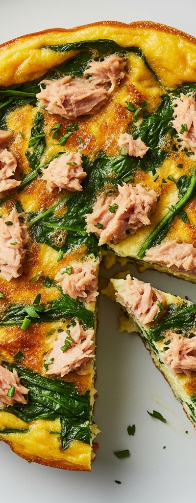 Tuna and Spinach Egg Frittata