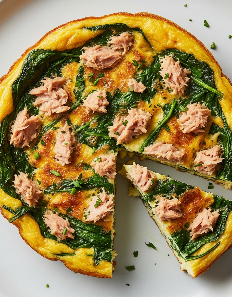 Tuna and Spinach Egg Frittata