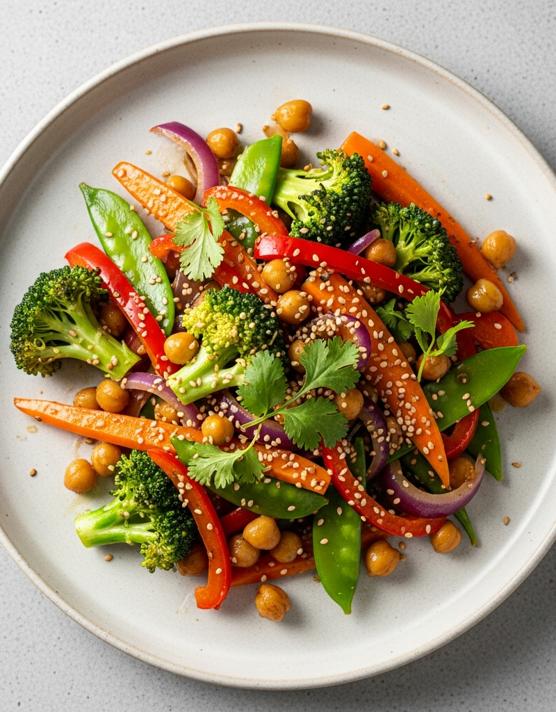 Vegan Chickpea Stir-Fry