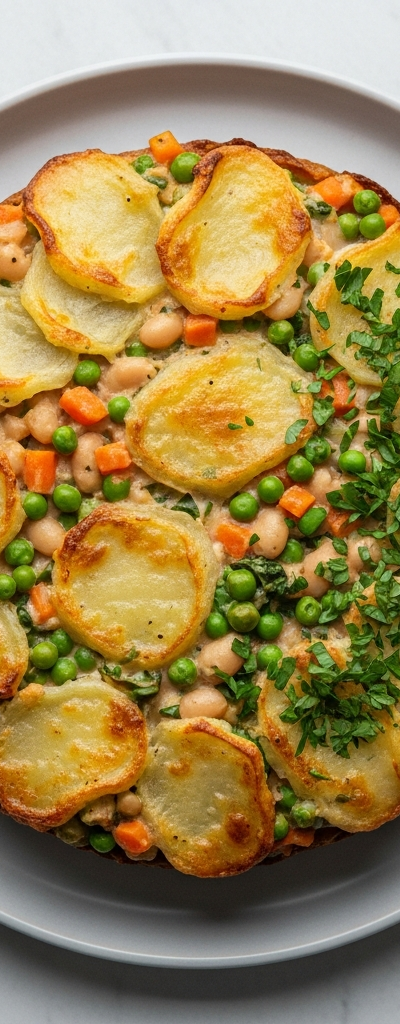 Vegan Butter Bean and Vegetable Pie