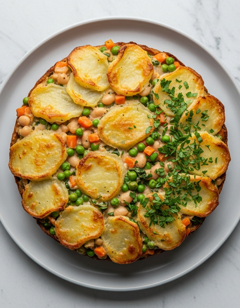 Vegan Butter Bean and Vegetable Pie