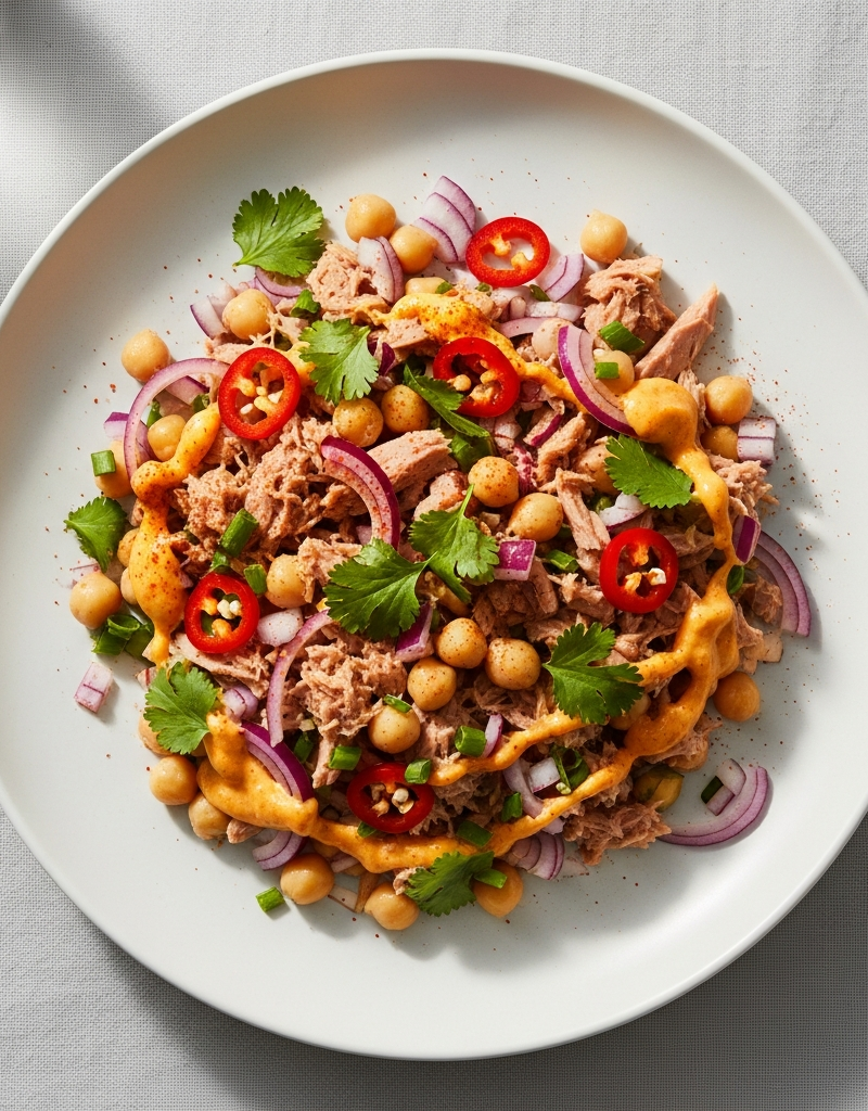 Spicy Tuna and Chickpea Salad