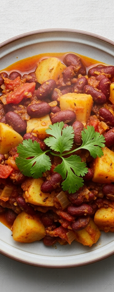 Kidney Bean and Potato Curry