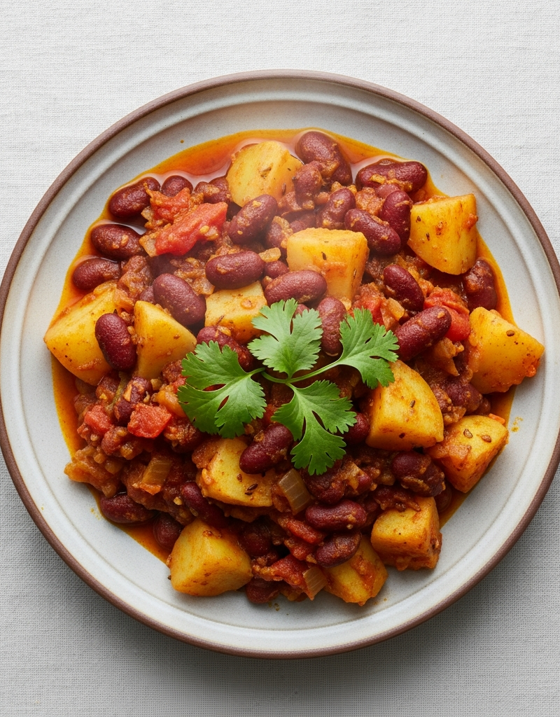 Kidney Bean and Potato Curry
