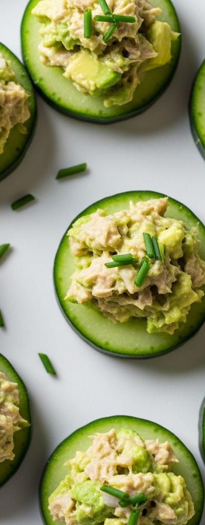 Keto Stuffed Cucumber Bites