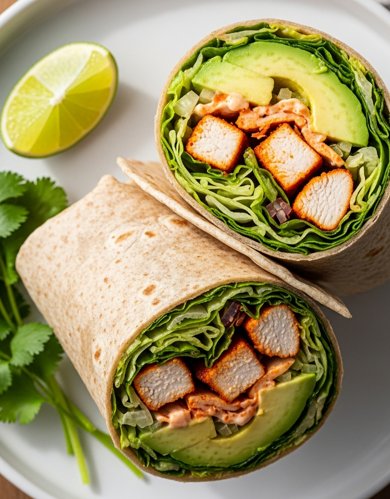 Spicy Chicken Avocado Wraps