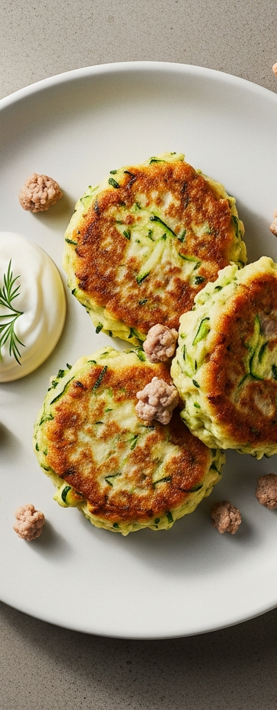 Pork and Zucchini Fritters