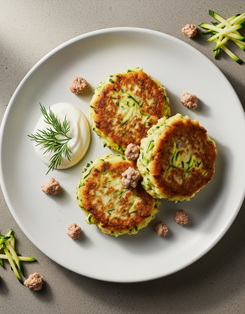 Pork and Zucchini Fritters