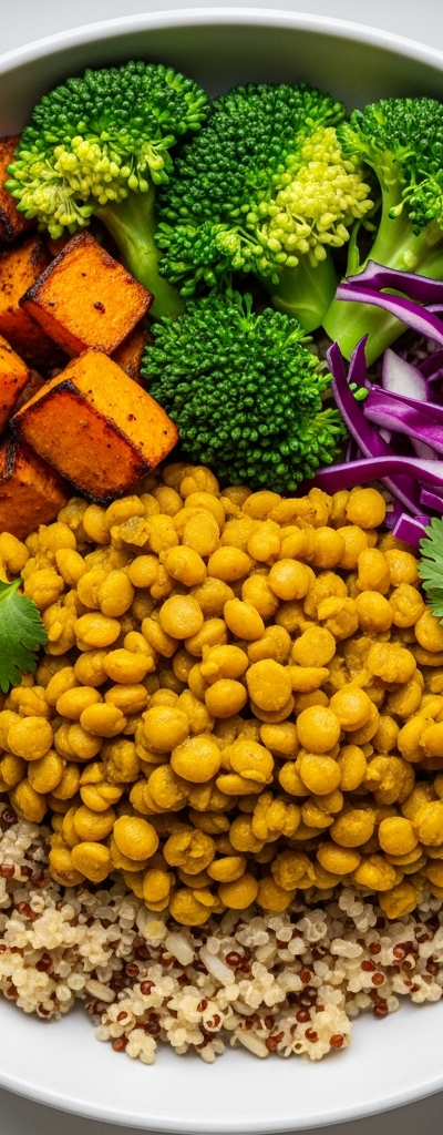 Curried Split Pea Grain Bowl