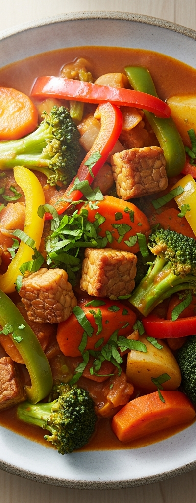 Hearty Tempeh and Vegetable Stew