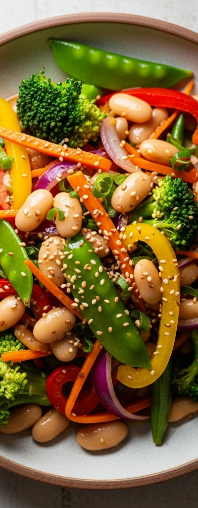 Butter Bean Vegetable Stir-Fry