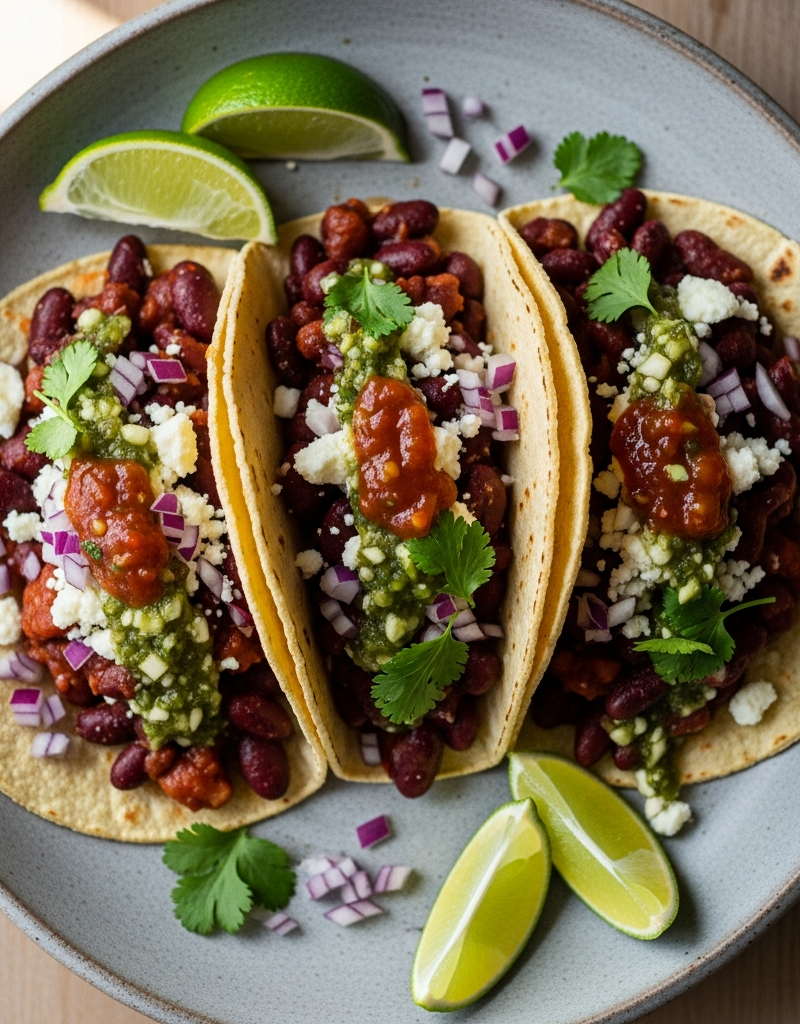 Spicy Kidney Bean Tacos