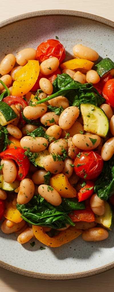 Butter Bean & Veggie Skillet Hash
