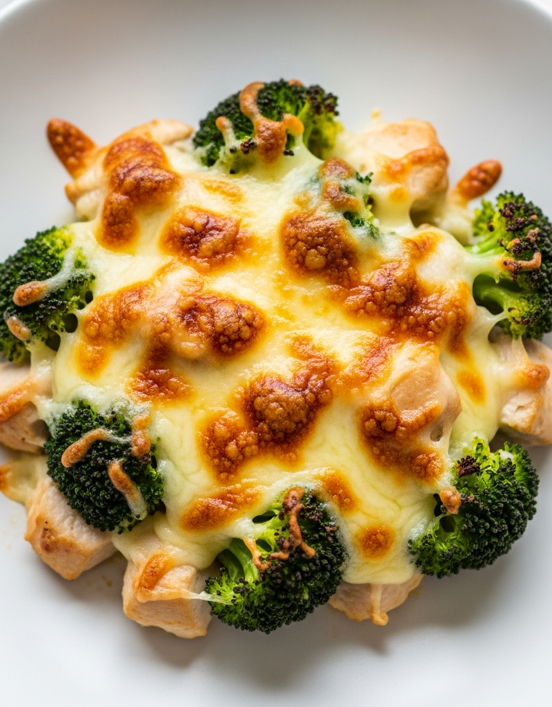 Cheesy Chicken and Broccoli Gratin