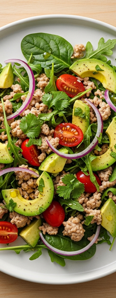 Ground Turkey Avocado Salad