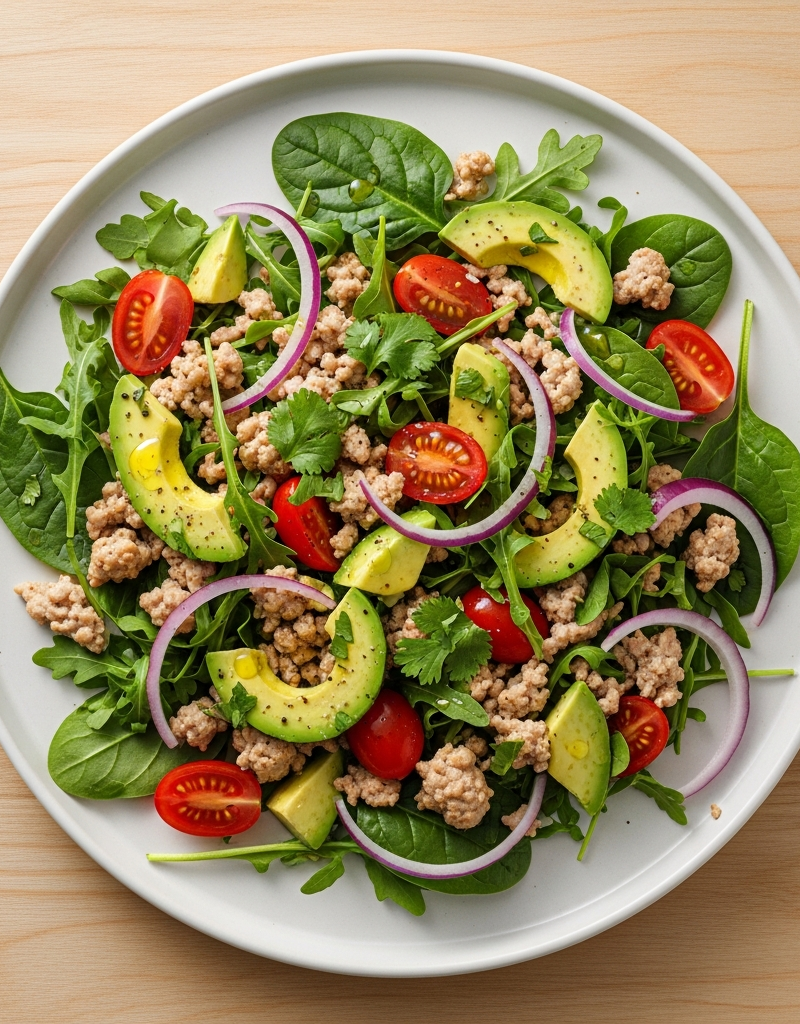 Ground Turkey Avocado Salad
