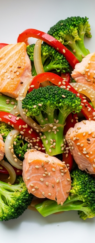 Smoked Salmon and Broccoli Stir-Fry