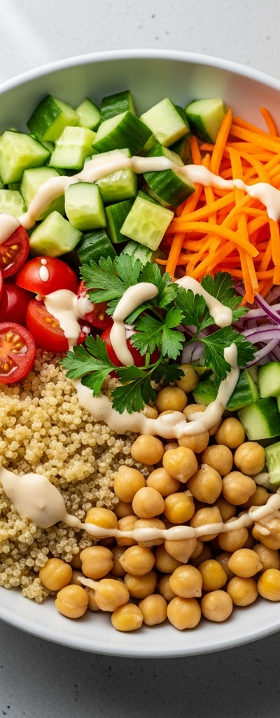 Chickpea and Quinoa High Protein Bowl