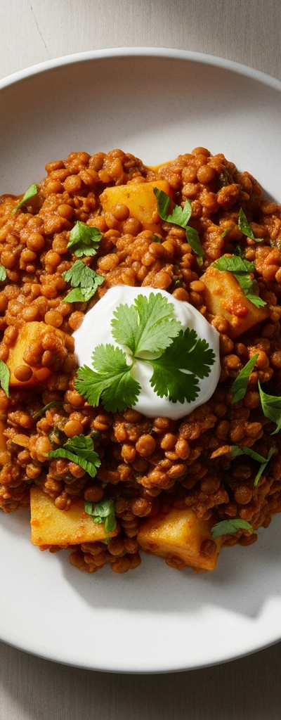 Vegetarian Lentil and Potato Curry