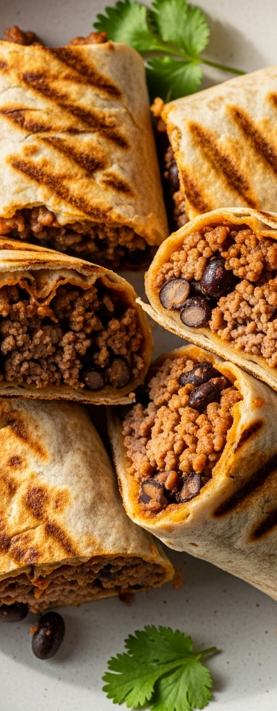 Beef and Bean Protein Wraps