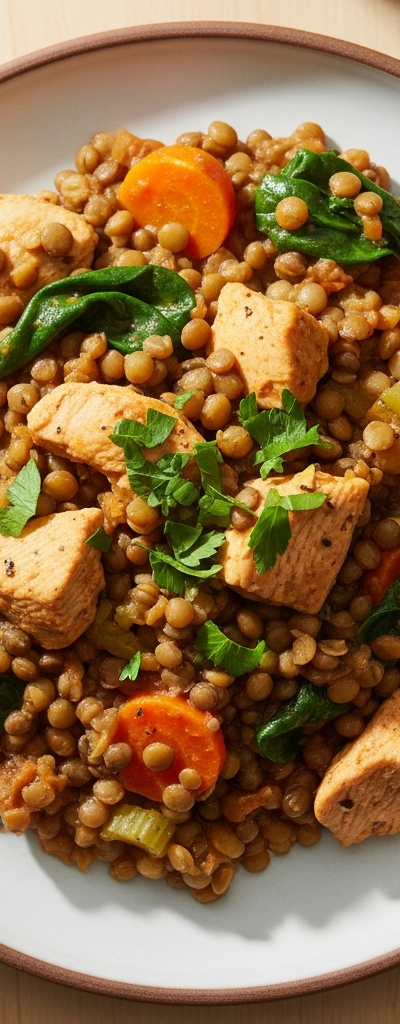 Gut-Friendly Chicken and Lentil Stew