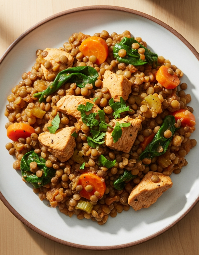 Gut-Friendly Chicken and Lentil Stew