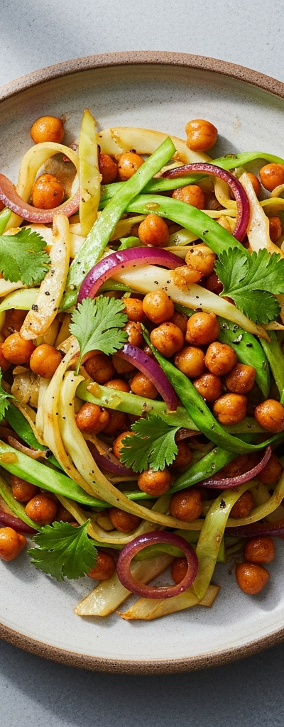Chickpea and Cabbage Stir-Fry
