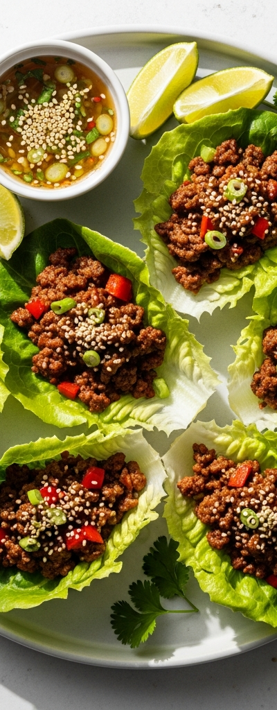 Keto Beef Lettuce Wraps