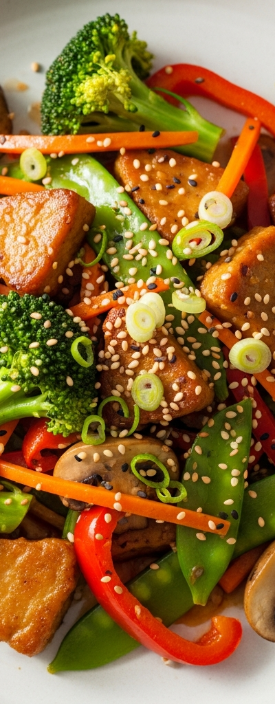 Quick Seitan Stir-Fry with Vegetables