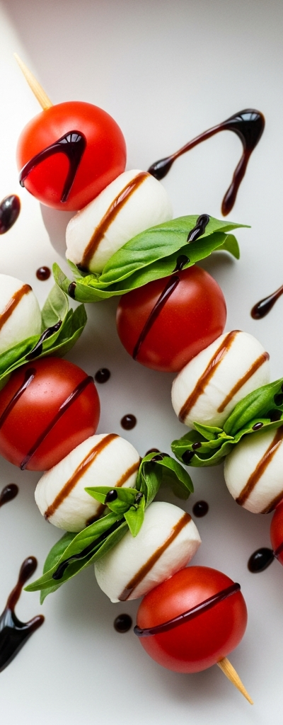 Vegetarian Caprese Skewers