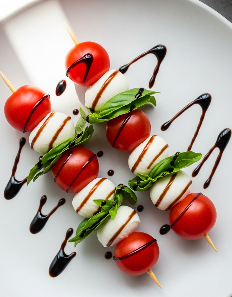 Vegetarian Caprese Skewers
