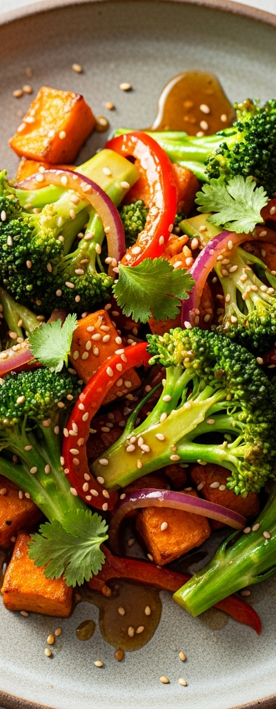 Sweet Potato and Broccoli Stir-Fry