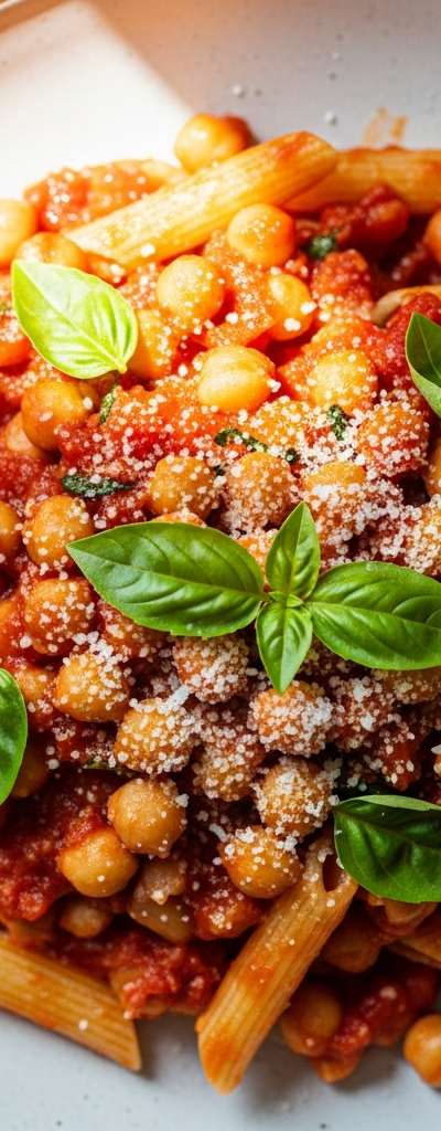 Tomato and Chickpea Pasta