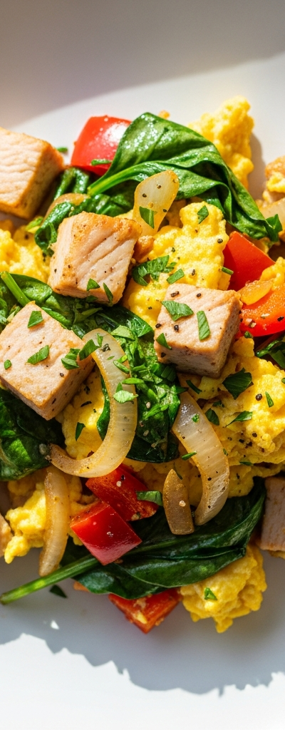 Turkey and Veggie Breakfast Scramble