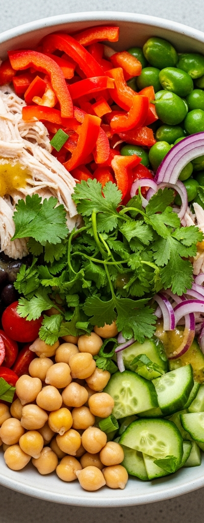Zesty Turkey and Bean Salad Bowl