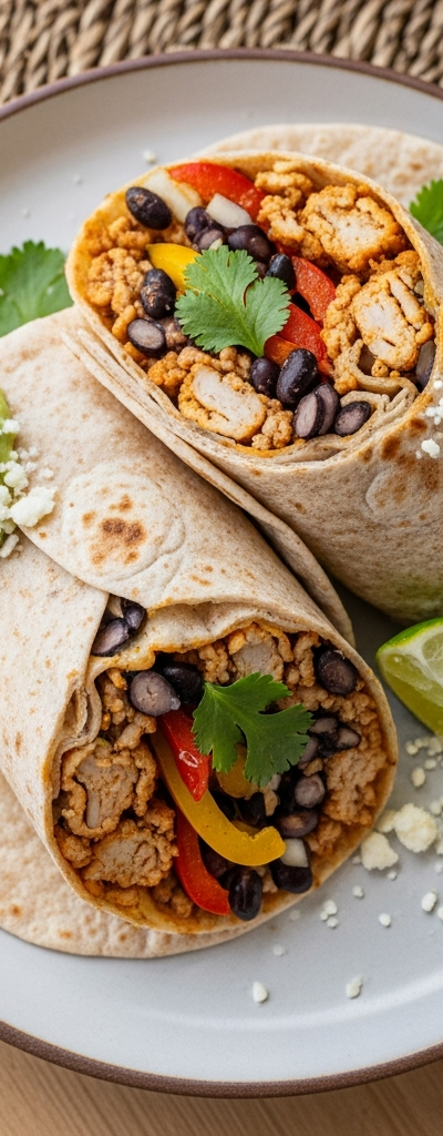 Turkey & Black Bean Wraps