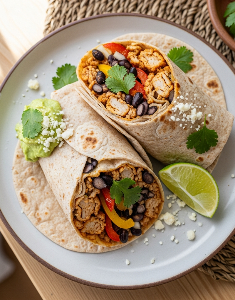 Turkey & Black Bean Wraps